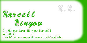 marcell minyov business card